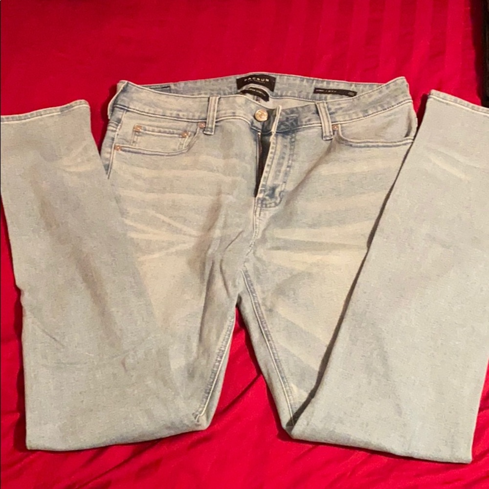 Light Blue Pacsun Skinny Jeans 33x32
